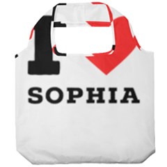 I Love Sophia Foldable Grocery Recycle Bag by ilovewhateva