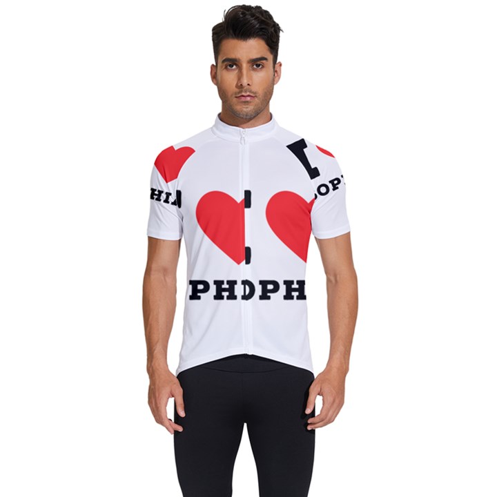 I love sophia Men s Short Sleeve Cycling Jersey