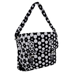 Sphere Spherical Circular Monochrome Circle Art Buckle Messenger Bag by Jancukart