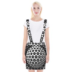 Sphere Spherical Circular Monochrome Circle Art Braces Suspender Skirt