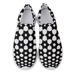 Sphere Spherical Circular Monochrome Circle Art Women s Slip On Sneakers