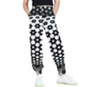 Sphere Spherical Circular Monochrome Circle Art Kids  Elastic Waist Pants View1