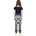 Sphere Spherical Circular Monochrome Circle Art Kids  Elastic Waist Pants View2