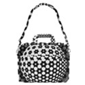 Sphere Spherical Circular Monochrome Circle Art MacBook Pro 16  Shoulder Laptop Bag View2