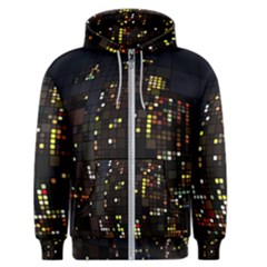 Abstract Visualization Graphic Background Textures Men s Zipper Hoodie