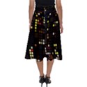 Abstract Visualization Graphic Background Textures Perfect Length Midi Skirt View2