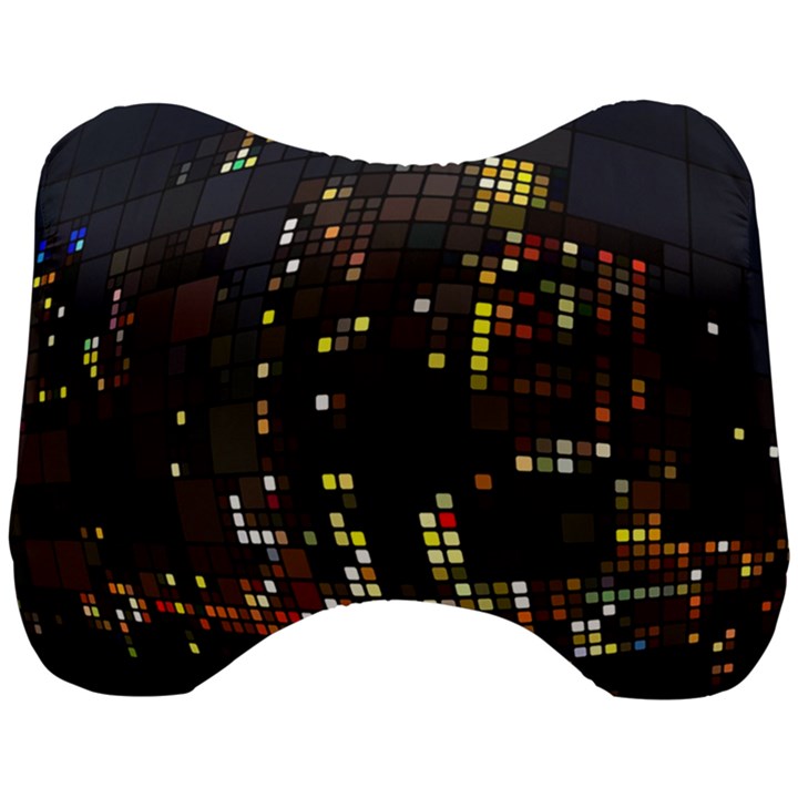 Abstract Visualization Graphic Background Textures Head Support Cushion