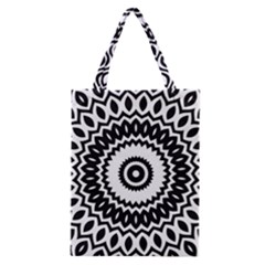 Circular Concentric Radial Symmetry Abstract Classic Tote Bag