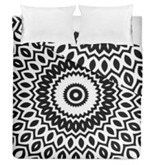 Circular Concentric Radial Symmetry Abstract Duvet Cover Double Side (queen Size)