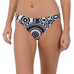 Circular Concentric Radial Symmetry Abstract Band Bikini Bottoms