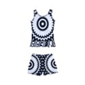 Circular Concentric Radial Symmetry Abstract Kids  Boyleg Swimsuit View1