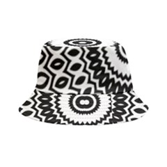 Circular Concentric Radial Symmetry Abstract Bucket Hat