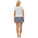 Pattern Wave Symmetry Monochrome Abstract Women s Skort View4