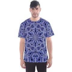 Mandala Pattern Rosette Kaleidoscope Abstract Men s Sport Mesh Tee