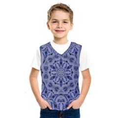 Mandala Pattern Rosette Kaleidoscope Abstract Kids  Basketball Tank Top