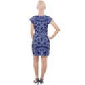 Mandala Pattern Rosette Kaleidoscope Abstract Cap Sleeve Bodycon Dress View2