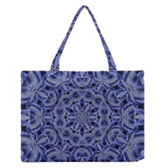 Mandala Pattern Rosette Kaleidoscope Abstract Zipper Medium Tote Bag