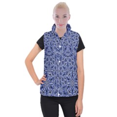 Mandala Pattern Rosette Kaleidoscope Abstract Women s Button Up Vest