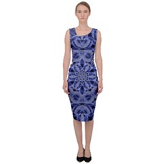 Mandala Pattern Rosette Kaleidoscope Abstract Sleeveless Pencil Dress by Jancukart