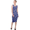 Mandala Pattern Rosette Kaleidoscope Abstract Sleeveless Pencil Dress View3