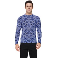 Mandala Pattern Rosette Kaleidoscope Abstract Men s Long Sleeve Rash Guard by Jancukart