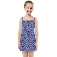 Mandala Pattern Rosette Kaleidoscope Abstract Kids  Summer Sun Dress