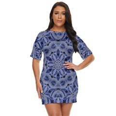 Mandala Pattern Rosette Kaleidoscope Abstract Just Threw It On Dress by Jancukart