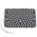 Monochrome Symmetry Abstract Pen Storage Case (L) View1