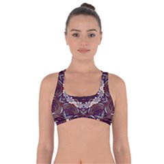 Rosette Kaleidoscope Mosaic Abstract Background Got No Strings Sports Bra