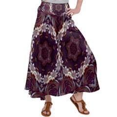 Rosette Kaleidoscope Mosaic Abstract Background Women s Satin Palazzo Pants