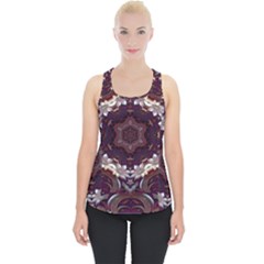 Rosette Kaleidoscope Mosaic Abstract Background Piece Up Tank Top