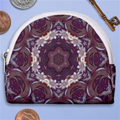 Rosette Kaleidoscope Mosaic Abstract Background Horseshoe Style Canvas Pouch by Jancukart