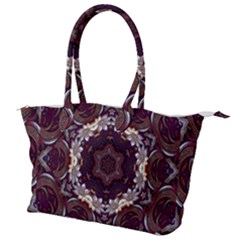 Rosette Kaleidoscope Mosaic Abstract Background Canvas Shoulder Bag by Jancukart