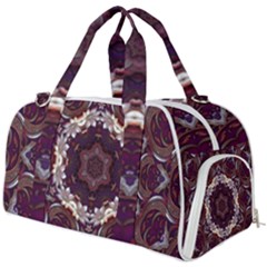 Rosette Kaleidoscope Mosaic Abstract Background Burner Gym Duffel Bag by Jancukart