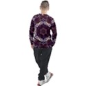 Rosette Kaleidoscope Mosaic Abstract Background Men s Long Sleeve Raglan Tee View2