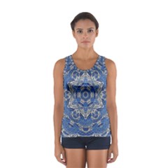 Mandala Rosette Kaleidoscope Abstract Background Sport Tank Top 