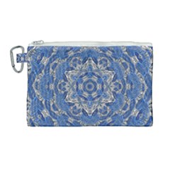 Mandala Rosette Kaleidoscope Abstract Background Canvas Cosmetic Bag (large)