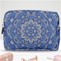 Mandala Rosette Kaleidoscope Abstract Background Make Up Pouch (Medium) View1