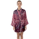 Sphere Spherical Metallic Colorful Circular Orb Long Sleeve Satin Kimono View1