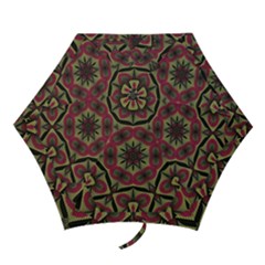 Mandala Rosette Pattern Kaleidoscope Abstract Mini Folding Umbrellas