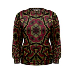 Mandala Rosette Pattern Kaleidoscope Abstract Women s Sweatshirt