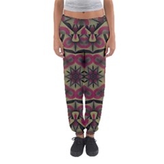 Mandala Rosette Pattern Kaleidoscope Abstract Women s Jogger Sweatpants