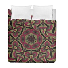 Mandala Rosette Pattern Kaleidoscope Abstract Duvet Cover Double Side (full/ Double Size)