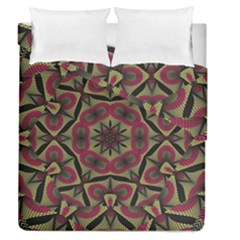 Mandala Rosette Pattern Kaleidoscope Abstract Duvet Cover Double Side (queen Size)