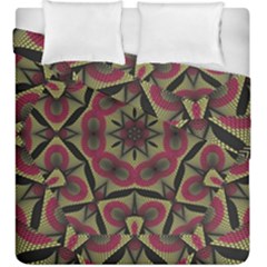 Mandala Rosette Pattern Kaleidoscope Abstract Duvet Cover Double Side (king Size)