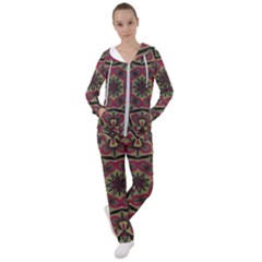 Mandala Rosette Pattern Kaleidoscope Abstract Women s Tracksuit