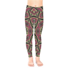 Mandala Rosette Pattern Kaleidoscope Abstract Kids  Leggings