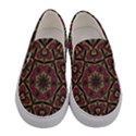 Mandala Rosette Pattern Kaleidoscope Abstract Women s Canvas Slip Ons View1