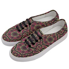 Mandala Rosette Pattern Kaleidoscope Abstract Women s Classic Low Top Sneakers