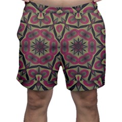 Mandala Rosette Pattern Kaleidoscope Abstract Men s Shorts by Jancukart